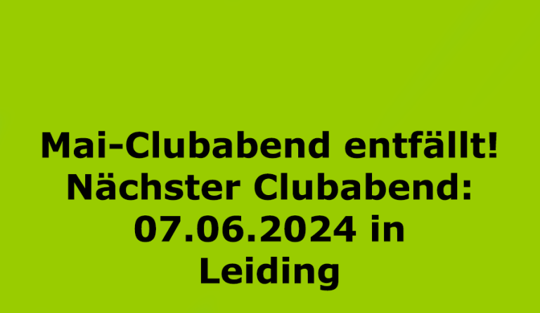 Clubabend Juni - Generalversammlung
