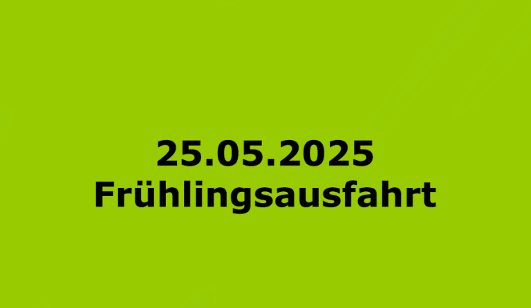 Frühlingsausfahrt